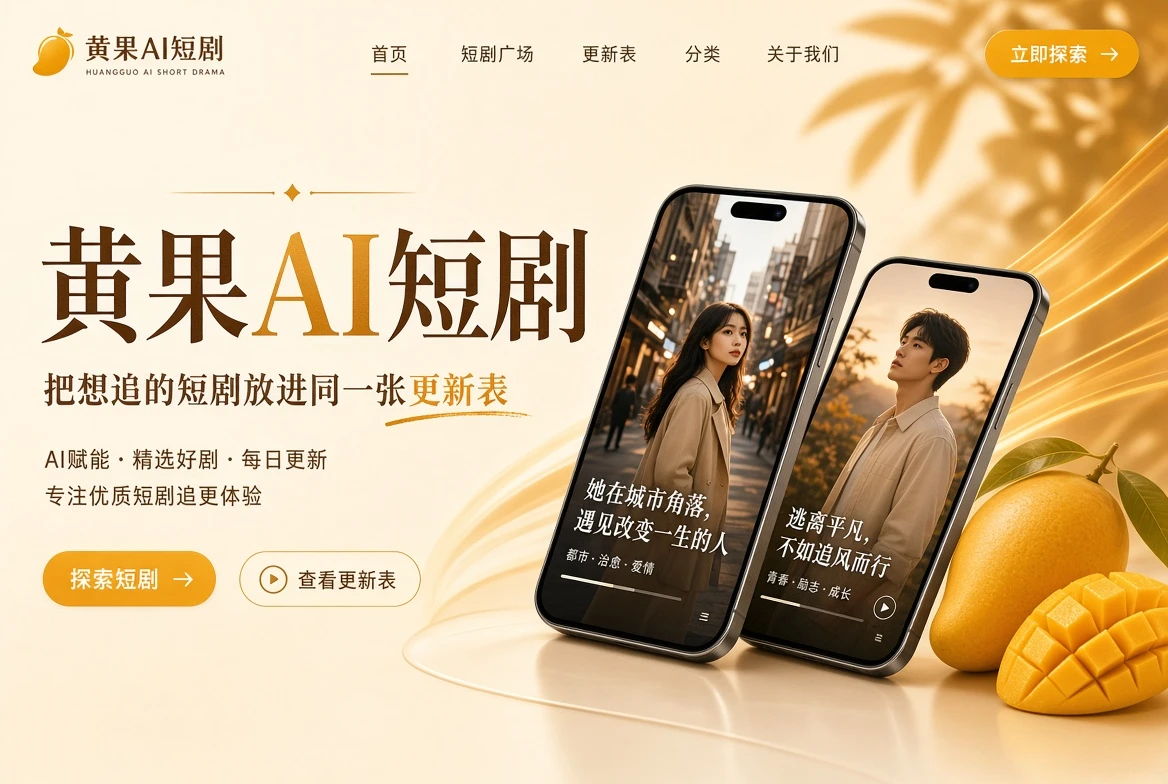 黄果AI短剧内容封面